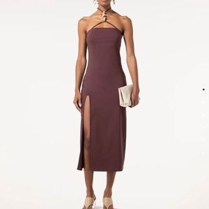 Cult Gaia Castila Dress Brown
